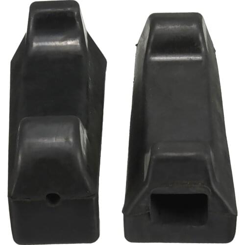 2pcs Black Front Foot Rest Peg Rubbers Footrest For Yamaha YBR 125 YBR125 Motorcycle