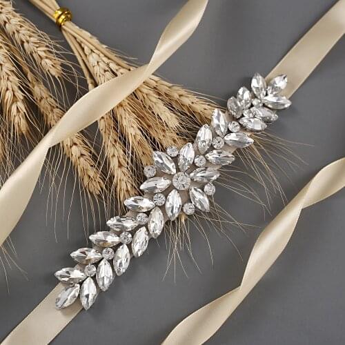 Handmade Stunning Rhinestones Belt Wedding Belt Bridal Dress Accessories Marriage Bridal Sashes Wedding Bridal Belt for Brides