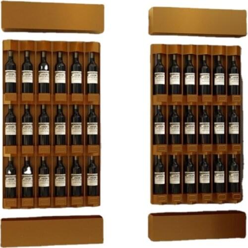 Luxury Club Cheap French Rose Gold Metal Red Wine Rack Wall Mounted