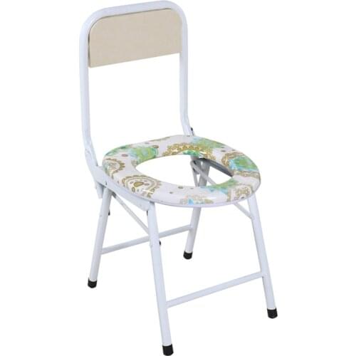 Folding non-slip pregnant woman or old man sitting on the chair or the stool simple toilet