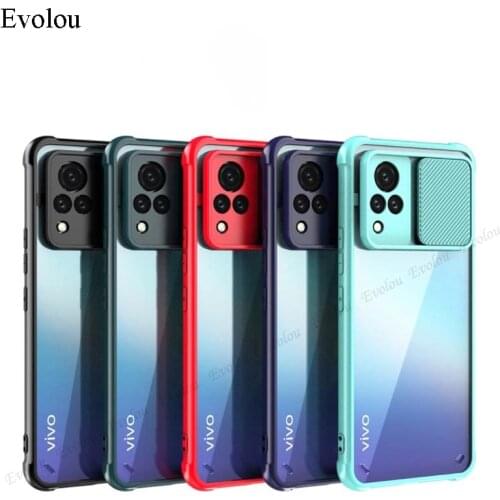 Slide Camera Lens ProtectionCase For TECNO Spark 7 Plus 6 Air S16 Pro Vison 2 POVA Cases Transparent Acrylic Shockproof Cover