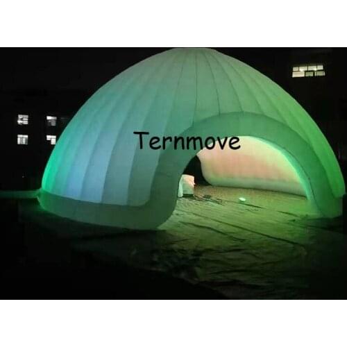 LED Inflatable Dome Tent Booth For Rental Business portable high quality White photobooth enclosure led inflatable dome tent