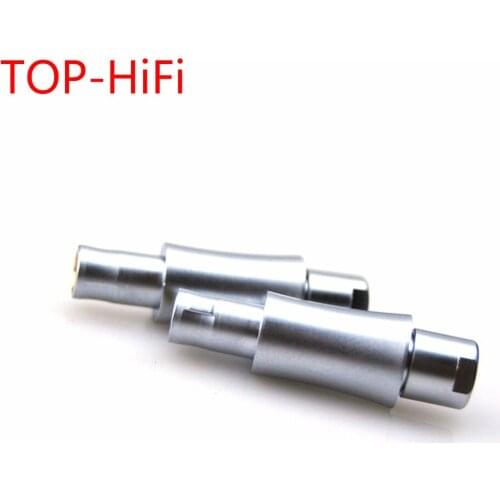 TOP-HiFi 1 pair Custom Male headphone Pins plug connector parts For hd 800s HD800 HD820 Cable DIY Connectors Adapter