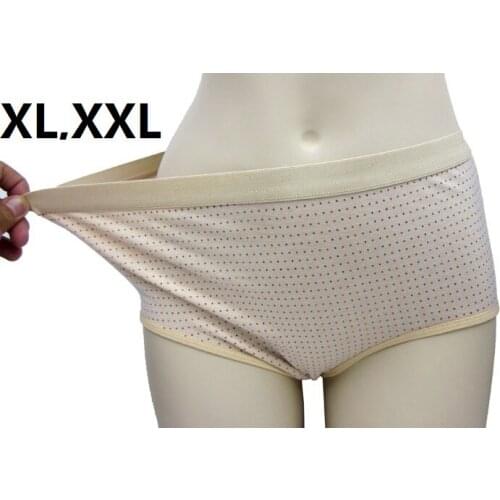 XL,XXL women plus size cotton underwear 95%cotton lady briefs panties panty knickers excellent quality 6pieces/lot wholesale
