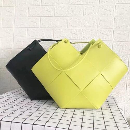 Trend New 2021 Summer Daily Tote for Women Big Weave Handbags High Quality Stylish Shoulder Bag Female Dropshipping Fashion Lady