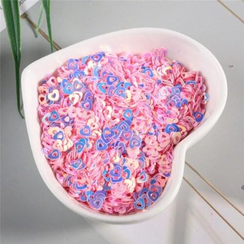 10g 5mm Hollow Glitter Heart Sequins For Crafts Nail Art Sequins Decortaion Fill Uv Glue Paillette Scrapbooking Diy Materials