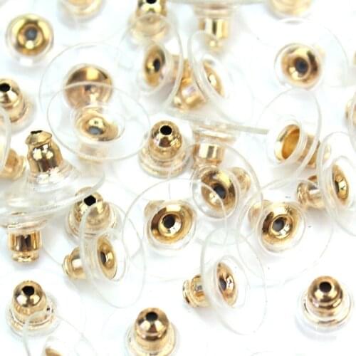 100Pcs/Lot Rubber Earring Back Stoppers Earnuts Women Stud Earring Stopper Back Plugs Jewelry Findings Accessories Making DIY