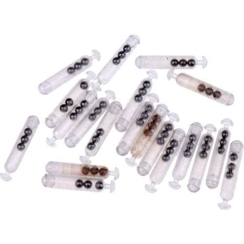 20 Pcs Fishing Rattles Lure Fishing Bait Fly Sound Bar Rattles Insert Tube Rattle Shake Attract White Fishing Tackle