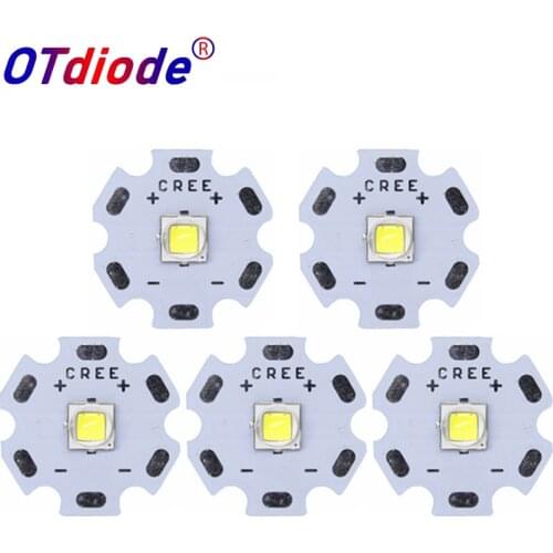 5PCS CREE XML2 LED XM-L2 T6 U2 10W WHITE Neutral White Warm White High Power LED Emitter with 12mm 14mm 16mm 20mm PCB for DIY