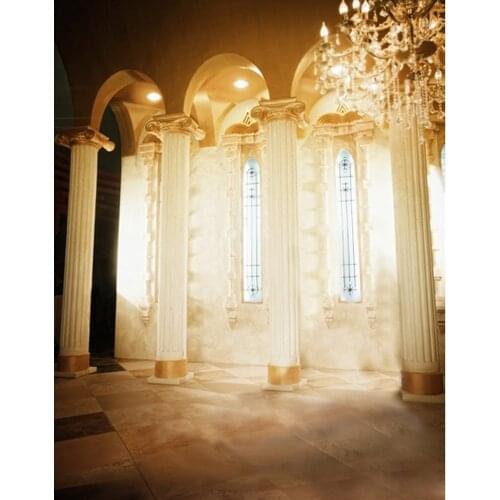 5x7ft Gold Building Lights Photography Backdrops Photo Props Studio Background