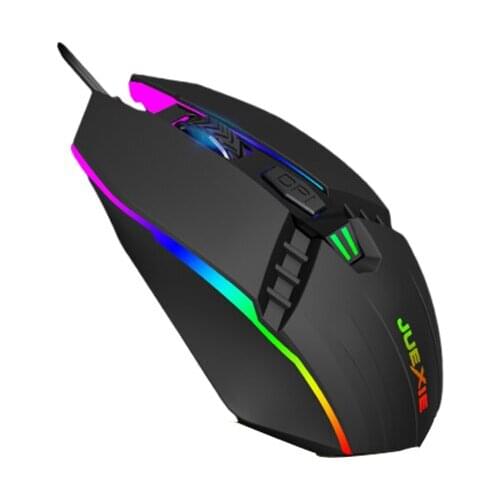 A902 cable mouse notebook desktop Black RGB backlight 1200 DPI Wired Gaming Mouse For Laptop Internet Comuputer Mouse