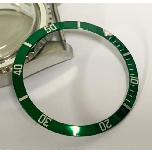 36.5mm Black / Green / Blue / Brown / Arange / Brown Aluminum Plate, Used For Submarine GM Retro Watch Insert Replacement Access
