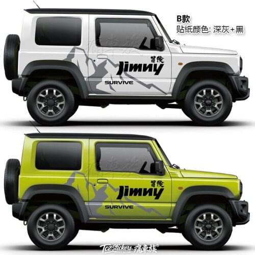 Free shpping!! Car sticker pull flower body side decoration decoration stickers For Suzuki jimny Vitara BJ40 For Jeep Wrangler