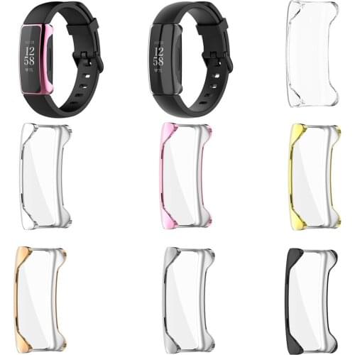 Anti-scratch Protective Dial Case All-inclusive Watch Screen Cover Shell for Fitbit Inspire 2 Smart Watch Unisex