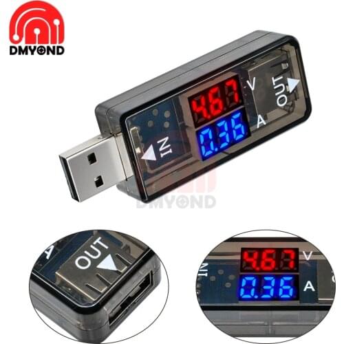 Dual Digital 3.3V 5V USB Current Measurement Charger Doctor Voltage Current Meter Volt Voltmeter Ammeter Tester Measurement Tool