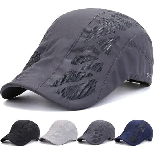 Summer Baseball Cap Mesh Snapback Trucker Hat Men Women Quick Dry Breathable Sport Bone Dad Hat Sunscreen UV Protection Outdoor