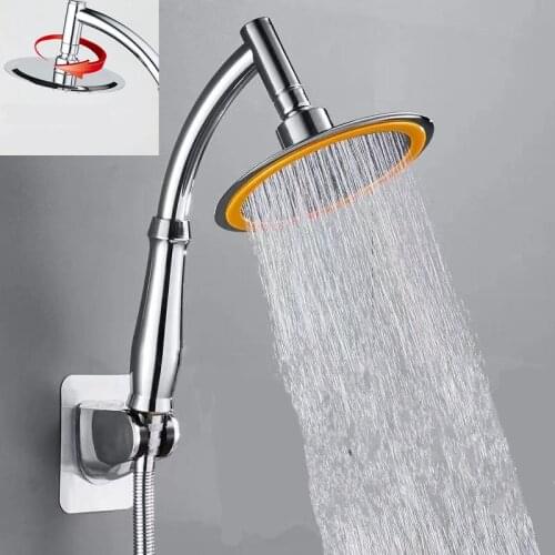 MILEFU Shower Head Water Saving Rain Handheld Shower Big 6 Inch High Pressure Bathroom Rainfall Shower SPA Shower Head