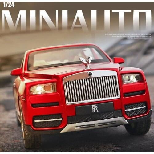 1:24 Scale/Diecast Metal Model/Rolls Royce Cullinan Luxury SUV Toy Car/Sound & Light/Pull Back/Educational Collection/Gift