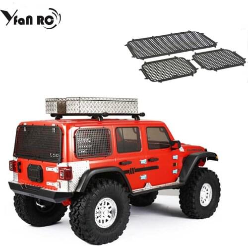 1 Set Metal Window Mesh Protective Net For 1/10 RC Crawler Car AXIAL SCX10 III AXI03007 Jeep Upgrade Accessories