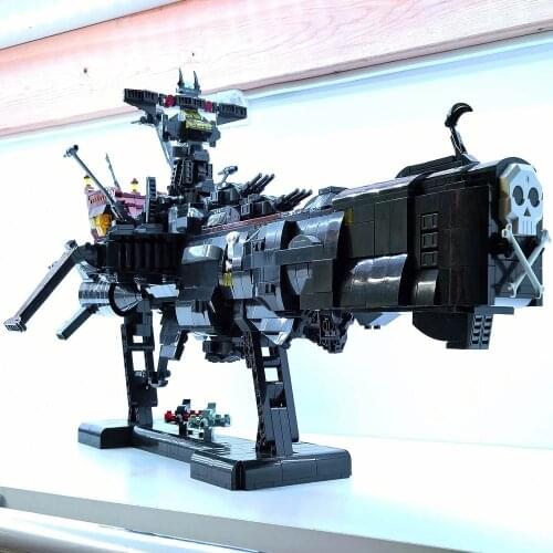 2328pcs Space Pirates Arcadia Ship Model Captain Space Wars Building Blocks Movie Anime Series Battleship Bricks Kids Toys Gifts