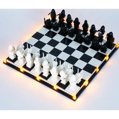 JOY MAGS Only Led Light Kit For 76392 Wizard’s Chess , (NOT Include Model)