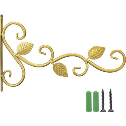 Wall Metal Hook Hanging Plant Wind Chime Bracket Anti-corrosion And Moisture-proof Black Decoration Decor Durable Iron Art Hooks