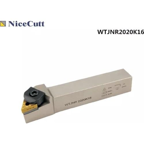 Nicecutt Lathe Tool WTJNR2020K16 WTJNL2020K16 External Turning Tool Holder For TNMG1604 Insert Lathe Tool Holder Freeshipping