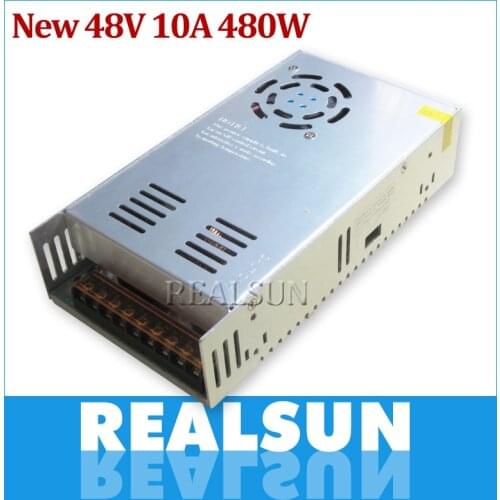 New 48V 10A 480W Switching Power Supply Driver Switching For LED Strip Light Display 110V/220V free shipping