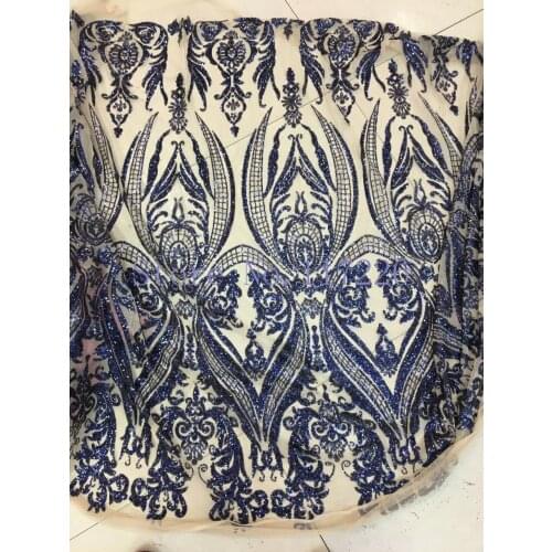 New Design JRZ-71801 Nigerian French Net Lace With sequins french net lace fabric for party dress