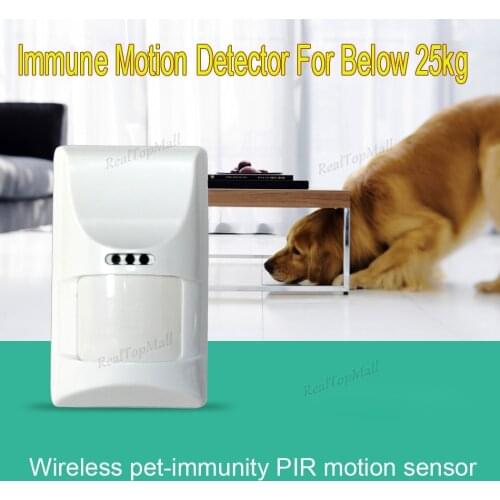 433MHz PET immune PIR Detector, Motion Sensor, Suitable for below 25kg animal, For Wifi/GSM Home Burglar Alarm System