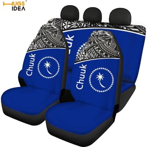 Car Full Set Interior for Women Men Chuuk Tribal Polynesian Print Front/Back Car Seat Covers Comfortable Protector Dropshipping