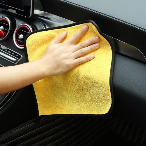 2018 Size 30*30CM Car Wash Microfiber Towel Car Cleaning Drying Cloth Hemming Car Care Cloth Detailing Car Wash Towel For Toyota