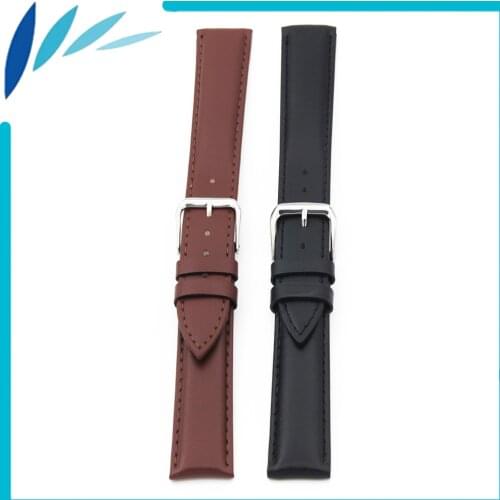 Genuine Leather Watch Band 18mm 20mm for DW Daniel Wellington Stainless Steel Pin Clasp Strap Wrist Loop Belt Bracelet Black