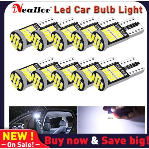 10PCS T10 Led Car Interior Bulb Canbus Error Free T10 for bmw e90 e46 e60 f10 f30 e39 e36 f20 x5 e70 e53 e92 m3 e91 e30 e87 x1