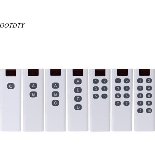 1pc Universal Wireless Learning Code Digital Remote Controller Transmitter 1/2/3/4/6/8/10 Channels Buttons Keypad AK-7010TX