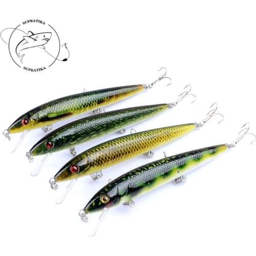 4Pcs/Lot Trolling Hook Minnow Fishing Baits Lure 13.7g/12cm Wobblers Artficiali Pesca Isca Wobblers For Fishing Tackle
