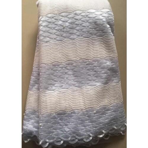 YLL3034 2020 Latest African Lace High Quality African French net Tulle Lace Fabric with Stones embroidery For African Wedding