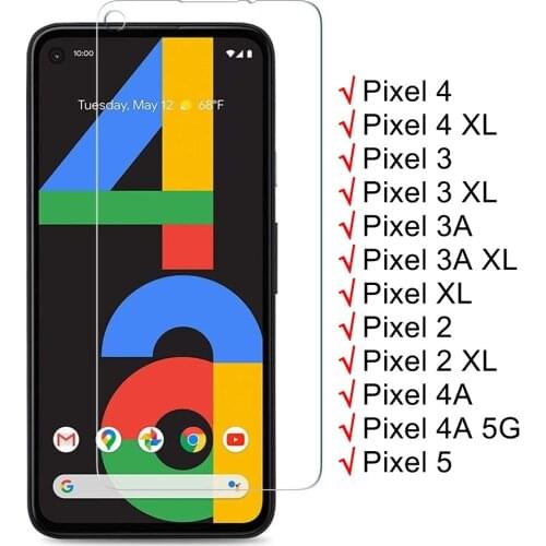 Tempered Glass For Google Pixel 4 4A 5G 3 3A XL Screen Protector Premium Film For Google Pixel 5 4 XL 3 XL 2 XL Protective Glass