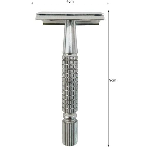1pc Safety Razor with 5pcs Razor Blades Stainless Steel Shaver Reusable Shaving tools Men/WOmens Shaving Beard Bathroom