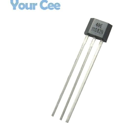 100 pcs 49E Hall Element OH49E SS49E Hall Effect Sensor Linear Switch