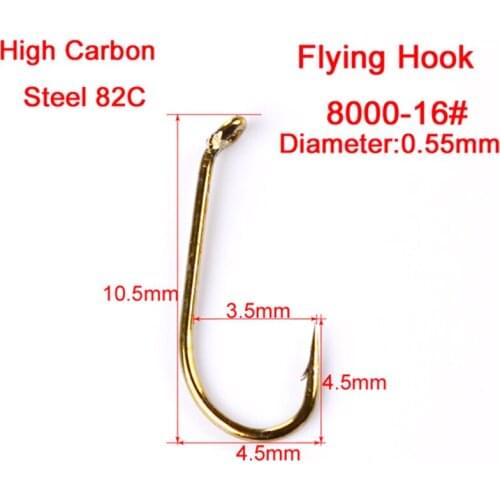 200pcs 4 Sizes High Carbon Steel Fish Crank Hooks Minnow Spares Parts Tackles