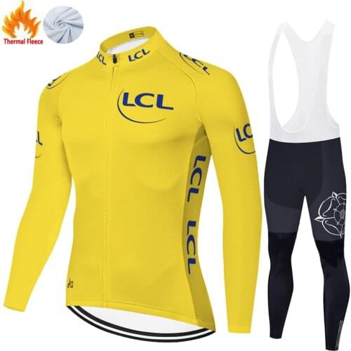 2021 de France Winter Thermal Fleece Camiseta Ciclismo Cycling Set 자전거 져지 Tricota Hombre Ciclismo Masculino Cycling Equipment