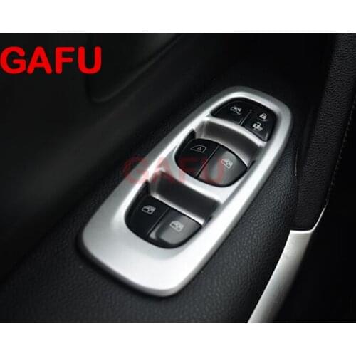 Car Styling For Renault Kadjar 2016 2017 ABS Matte Auto Interior Door Armrest Panel Window Lift Button Cover Trim Accessories