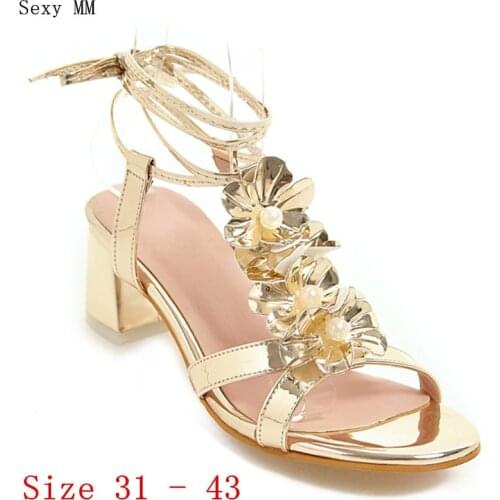 Peep Toe Women High Heel Sandals Shoes Woman High Heels Ladies Gladiator Sandals Pumps Plus Small size 31 32 33 34 - 40 41 42 43