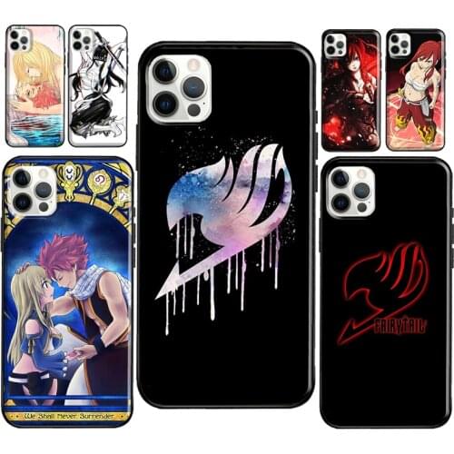 Fairy Tail Erza Natsu Lucy Case For iPhone 11 Pro Max 12 Pro Max XS XR X 12 Mini SE 2020 7 8 Plus Phone Back Cover