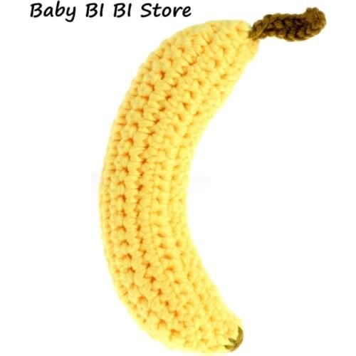 Baby Kids Child Cute Crochet Knit Banana Toy Photography Props Equipment Outfits