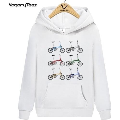 I Love My Folding Bike Vintage Graphic Gear Bicycle Cyclist Print Classic Pullovers Sweatshirt Hoodies Unisex style Tops