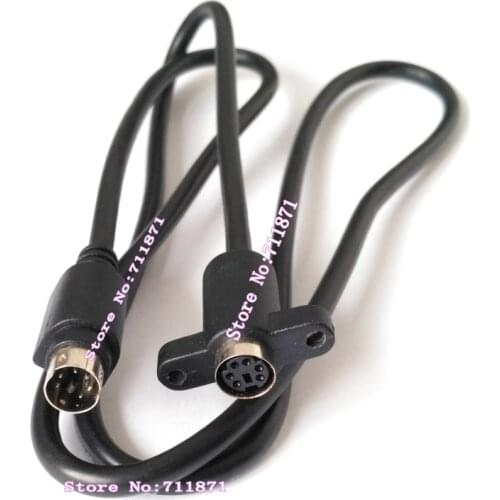 With hole Fixed 6P 6Pin Male Female PS2 extension cable cord mouse keyboard Scanning gun PS2 PS/2 Male Female extend line cable