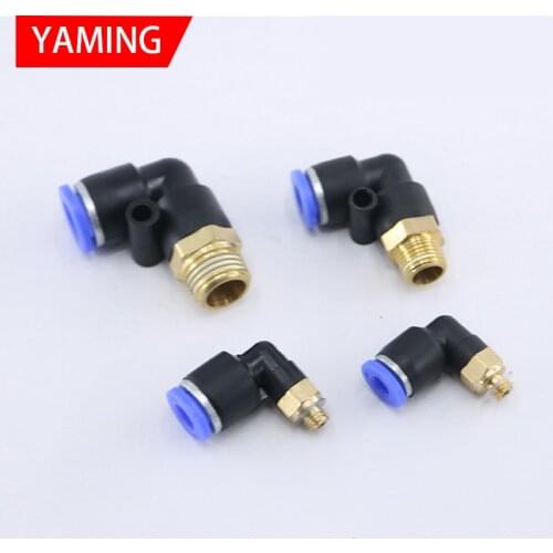 PL14-04 PL16-04 Pneumatic Connector Parts 90 Degree PL Trachea Elbow Air Fittings Hose Connectors Square Thread