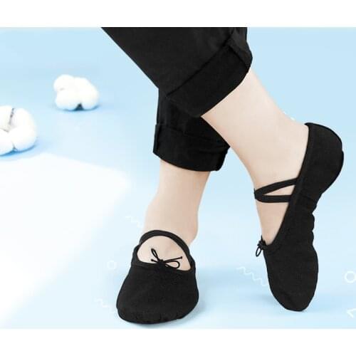 Professional Boys Ballet Dance Shoes Men Adult Soft Canvas Practice Dance Shoes Leather Sole Ballerina Shoes